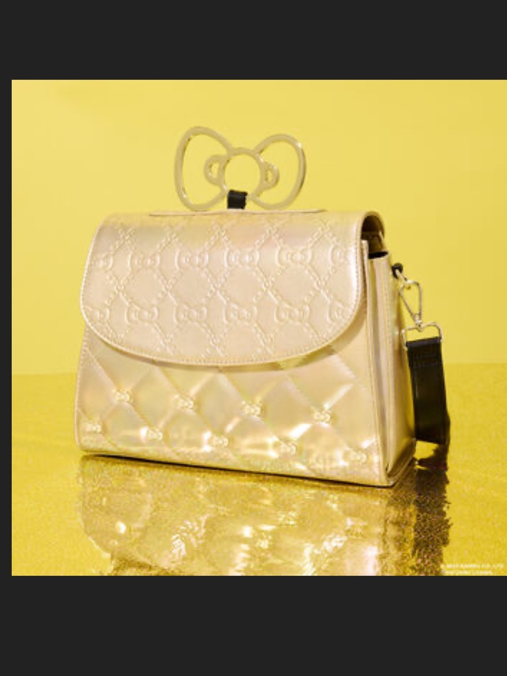 Hello Kitty Loungefly Gold Bag